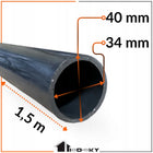 Rura Grubościenna Odgromowa 40 mm 1.5m PCV Sztywna Osłonowa Do Drutu Kabli do piorunochronu, instalacji uziemiającej
