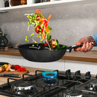 Tefal Wok 28 cm Expertise Plus INDUKCJA nieprzywierająca powłoka, duży wok patelnia głęboka do smażenia na kuchni