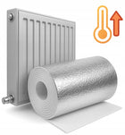 EKRAN ZAGRZEJNIKOWY ODBIJAJĄCY CIEPŁO MATA ALUMINIOWA PIANKA IZOLACYJNA 15m 500 mm srebrny