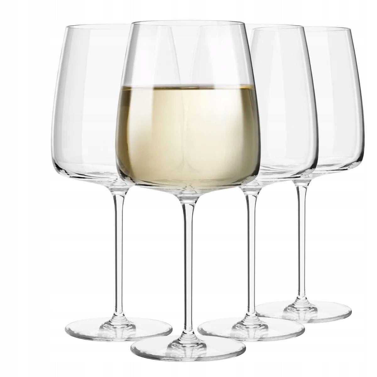 Kieliszki do białego wina Modern 650ml krosno duże nowoczesne okazałe 4szt szkło bezbarwne, mycie w zmywarce