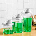 Pojemnik na proszek do prania z miarką płyn do płukania pudełko 2300ml na detergenty, akcesorium do pralni