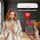 Kurtyna powietrzna CERAMICZNA Wentylator TAIA 2kW + GRZEJNIK WIFI LED Pilot z nagrzewnicą elektryczną 2000 W