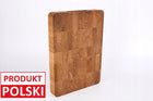 Deska drewniana do krojenia dębowa mała endgrain 35x25x4 CM sztorcowa 35 cm beżowy uniwersalne