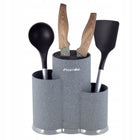Wielopak 2 x blok stojak na noże kamille czarny 22 CM Organizer kuchenny, pojemnik do przechowywania ostrzy