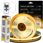 Zestaw Taśma LED Neon COB 24V 5m 3000K biała ciepła zasilacz 60W pilot 8mm oświetlenie dekoracyjne do wnęk, mebli i