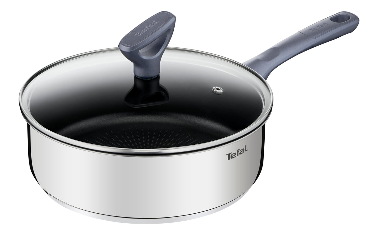 Patelnia głęboka pokrywka TEFAL Daily Cook 24cm non-stick indukcja G7303255 80 mm 24 cm /Wzór