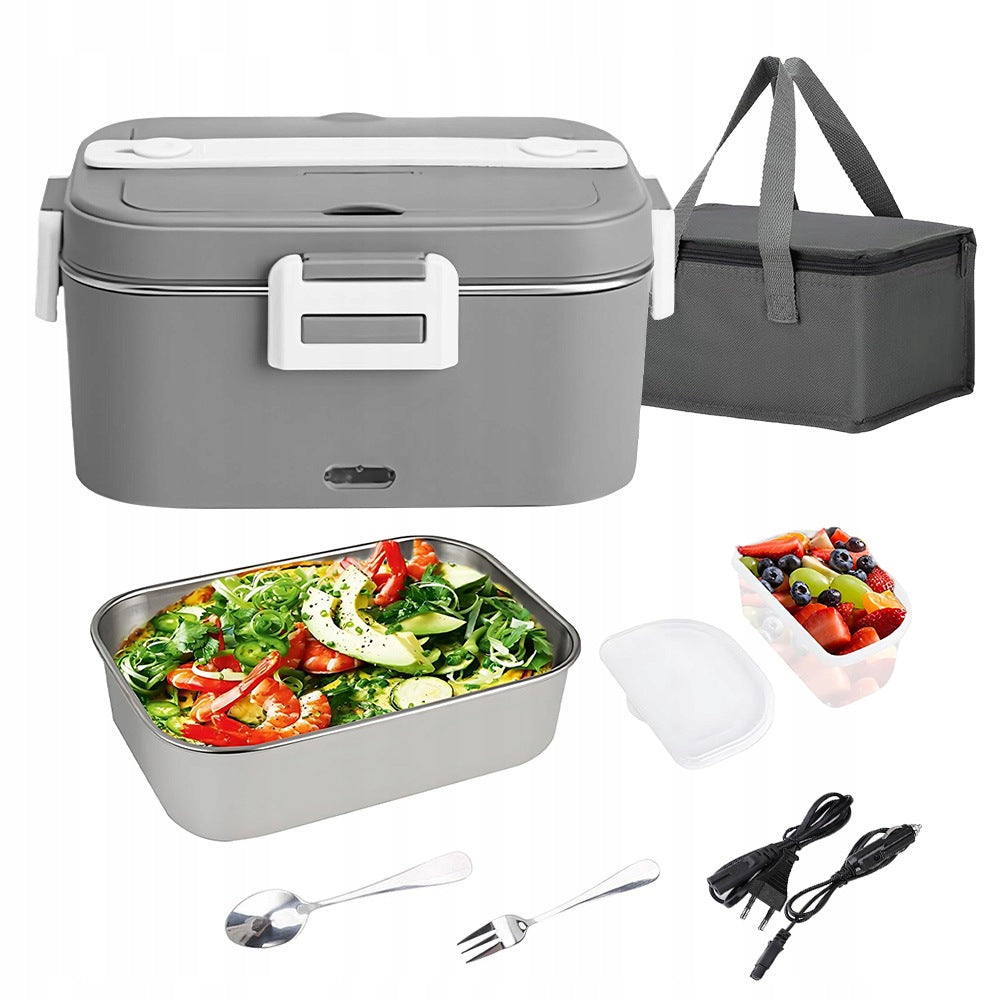 Przenośna elektryczna śniadaniówka 75W do samochodu i domu, podgrzewana bez wody, utrzymująca ciepło lunchbox 1800 ml
