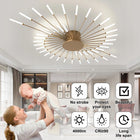 LAMPA SUFITOWA LED ŻYRANDOL ZŁOTY WISZĄCY NOWOCZESNY DO SALONU 4500K 42W metal