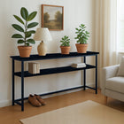 Konsola stolik loft ZA kanapę regał boczny kwietnik salon czarna 102x100x20 /Wzór