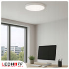 Lampa sufitowa LED biała Plafon okrągły 40cm panel natynkowy do pokoju oświetlenie wnętrz, neutralna barwa światła