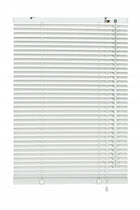 Żaluzja ścienna aluminiowa 25mm biała 60 x 130 cm pozioma osłona okienna do regulacji światła, przeciwsłoneczna