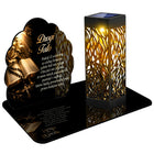 Znicz Solarny LED Chmurka Piękna Statuetka na Wszystkich Świętych lampka nagrobna, dekoracja cmentarna, ozdoba grobu