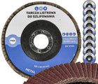 Tarcza Listkowa 125 P100 x10 Lamelka Do Szlifowania Drewna Metalu 10szt z 389 sztuk