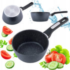 Rondelek 18 cm garnek garnuszek rondel marmurkowy GAZ indukcja kamille aluminiowy 1,5 l do sosów, mleka i podgrzewania