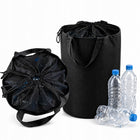 Torba kosz na butelki plastikowe PET ściągany worek recykling pojemny XL pojemnik do segregacji odpadów 100 l czarny