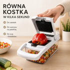 Krajalnica do Warzyw Owoców Szatkownica 8 Ostrzy Kostka Plastry Paski ręczna siekaczka kuchenna do krojenia i siekania