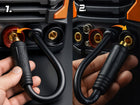 Spawarka inwerterowa MIG Co2 flux MMA TIG migomat synergia Majster MP0141 230 V, wyświetlacz LCD, uchwyt euro, maska