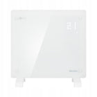 Grzejnik elektryczny energooszczędny szklany łazienkowy 1kW WiFi EGW-10B 520 mm 470 mm grzewcza biały