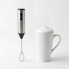 Spieniacz do mleka ręczny elektryczny ubijaczka do piany kawy jajek USB 2W1 mikser do cappuccino, kakao, czarny 400 ml