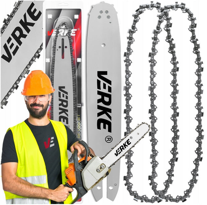 PROWADNICA 2 ŁAŃCUCHY DO PIŁY 14 35cm 3/8 1,3 50T szyna do pilarki, element tnący, część zamienna