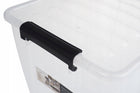 Pojemnik z pokrywą do przechowywania home BOX 15l uniwersalny organizer bezbarwna plastikowa kuweta na drobiazgi i