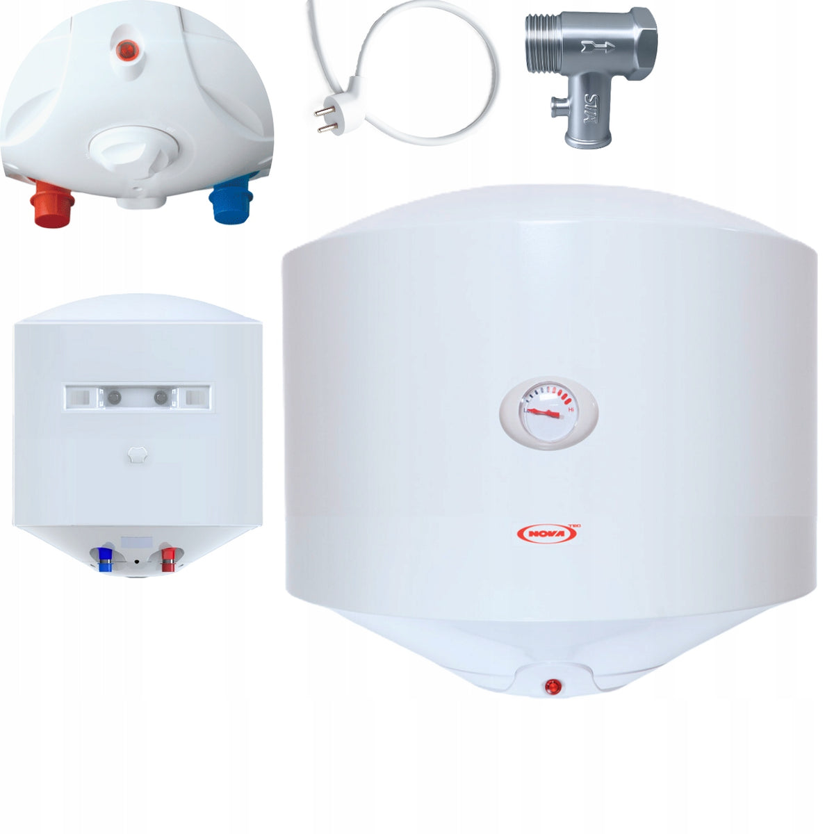 BOJLER ELEKTRYCZNY PODGRZEWACZ WODY 35L 2kW ENERGOOSZCZĘDNY WYDAJNY TRWAŁY 35 l grzałki