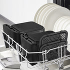 Frytkownica beztłuszczowa tefal EY9428E XXL 11l 2700W dwukomorowa Air Fryer czarny