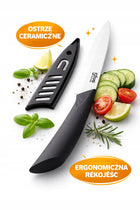 Nóż Ceramiczny Zirco 24.5 cm Ostrze Ceramiczne Etui Do Warzyw Owoców Mięsa kuchenny przyrząd uniwersalny, plastikowa