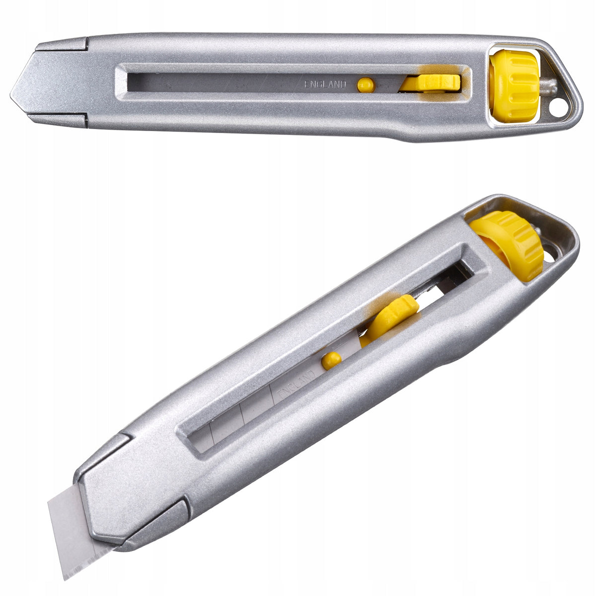 NÓŻ interlock Stanley ostrze łamane 18mm 4-10-018 przecinak do kartonu, papieru i folii, metalowy