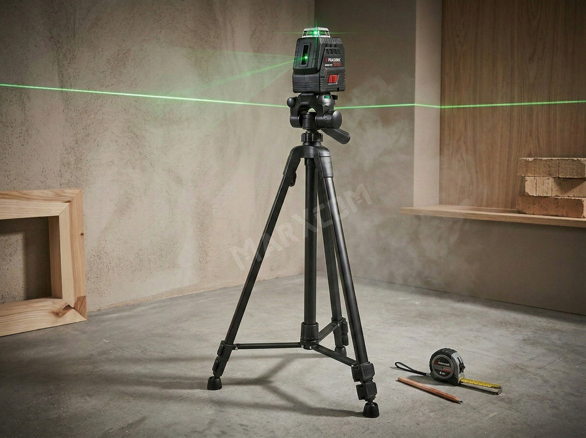 Laser krzyżowy Parkside pkllp 360 B3 20 m poziomica budowlana zielona wiązka linie poziome i pionowe dokładność 0,4 mm