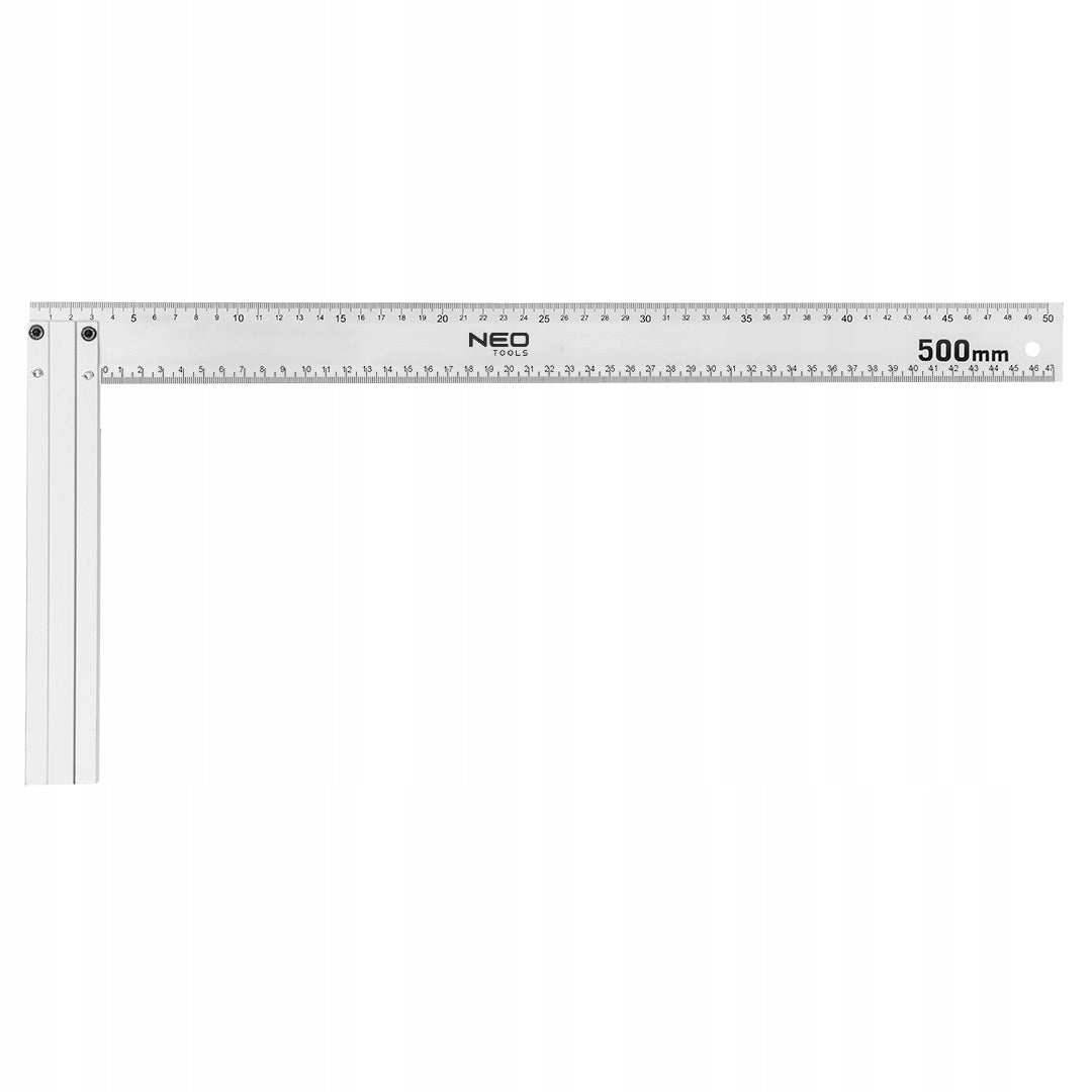 Kątownik budowlany uniwersalny aluminiowy 500x235 przymiar stolarski, do trasowania i wyznaczania kątów, narzędzie