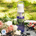 Butelka filtrująca na wodę aqualogis bidon Aqua&Go Tritan Fioletowa 750ml fioletowy