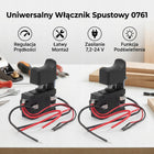 Spust / włącznik elektronarzędzi z regulacją prędkości do szlifierki kątowej przełącznik obrotów, część zamienna kątówki