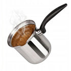Tygielek Do Kawy 800ml Garnek Do Mleka Indukcja Gaz Fackelmann 800 ml czarny, srebrny, szary stal