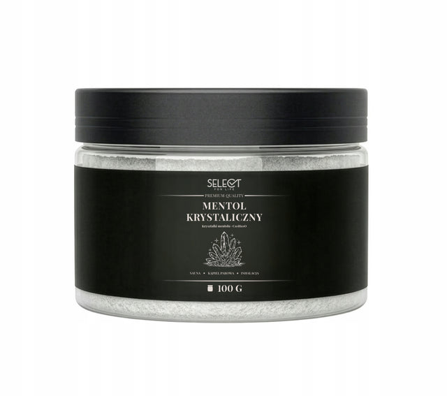 Mentol Krystaliczny 100g (0,1kg) Premium – Sauna, Inhalacja, Aromaterapia