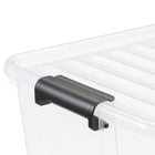 Pojemnik z pokrywą do przechowywania home BOX 15l uniwersalny organizer bezbarwna plastikowa kuweta na drobiazgi i