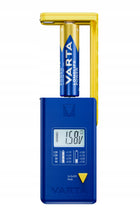 Varta tester baterii Miernik LCD AAA AA 9V guzikowe sprawdzanie stanu naładowania ogniw i akumulatorów, kontrola