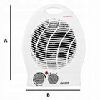 Termowentylator farelka grzejnik elektryczny 2000W 3 poziomy z termostatem biały piecyk pokojowy z grzałką spiralną