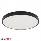 Plafon LED lampa sufitowa duża 50cm okrągła czarna Panel mocny do pokoju oprawa oświetleniowa, zintegrowane źródło