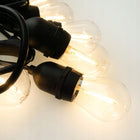 GIRLANDA ŁAŃCUCH ŚWIETLNY 10x ŻARÓWKA LED E27 LAMPKI OŚWIETLENIE OGRODOWE na taras balkon altanę, ciepła biel, 5 m, do