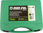 Zestaw otwornic bi-metal HSS Mar-Pol 13 el. 19-64 mm w walizce koronki wiertarskie do metalu, drewna, aluminium, płyt