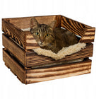 Skrzynka drewniana 50x40x30cm kosz prezentowy doniczka organizer dekoracja pojemnik na drobiazgi, 60 l, w kolorze