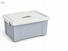 Pojemnik z Pokrywą do Przechowywania do domu garażu magazynu na kółkach 50l plastikowy box, skrzynia mobilna, organizer
