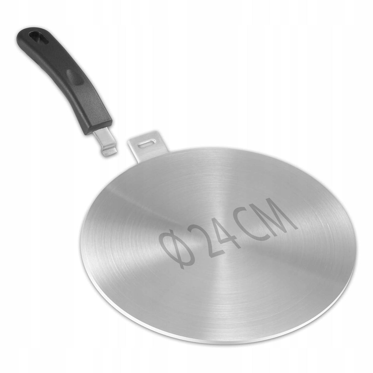 Adapter do płyty indukcyjnej podkładka do garnków patelnię na indukcję 24cm krążek kuchenny, dyfuzor ciepła, okrągły