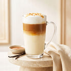 Szklanki do kawy Latte Macchiato DUŻE 400ml 6szt szklane naczynia na herbatę, bezbarwne, nadające się do zmywarki
