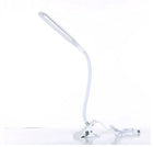 Lampka biurkowa LED biurowa szkolna USB klips do nauki czytania pracy przy komputerze 55 cm zasilanie sieciowe biała
