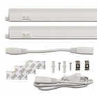 2x Listwa LED meblowa pod szafkę 8W 60cm + przewód oprawa podszafkowa 230V neutralna 880 lm