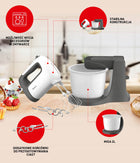 Mikser stojący tefal PrepMix+ HT464 funkcja turbo biały