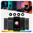 Taśma LED USB 5050 TV RGB 4m Ledy do Telewizora Podświetlenie pilot apka 5V oświetlenie ambientowe, kolorowe światło