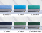 Prześcieradło jersey z gumką 140x200 grube bawełniane zakład 25cm kolory na materac do 20 cm, certyfikat oeko-tex